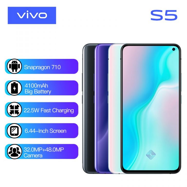 Original new vivo S5 Smartphone Celular Snapdragon 712 8GB 128GB 4100mAh