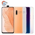 Realme X smartphone featuring a 6.35-inch AMOLED display, dual cameras, and sleek design