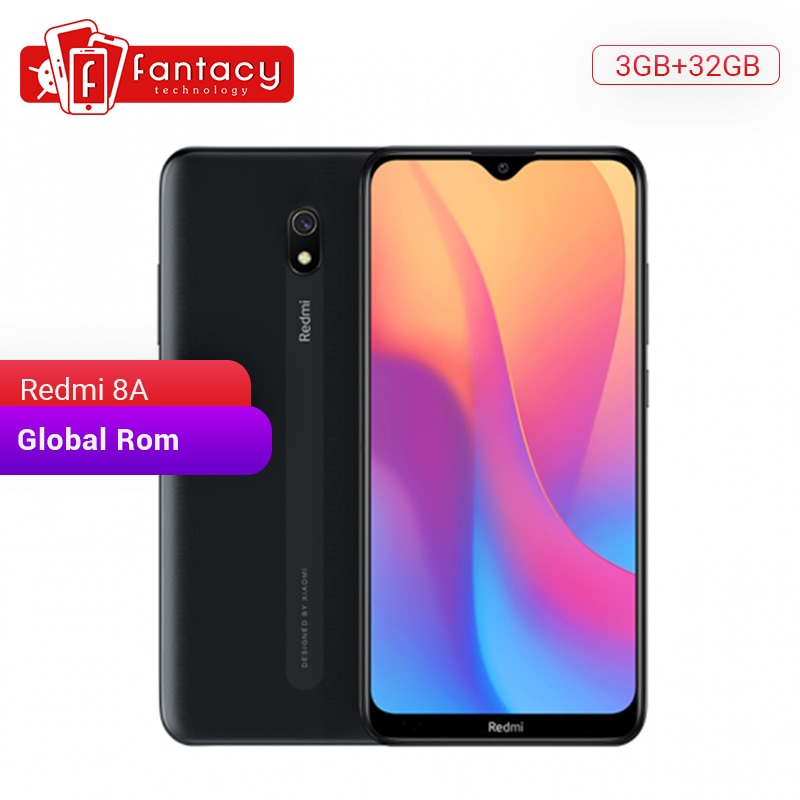 Global Rom Xiaomi Redmi 8A 8 A 3GB 32GB Snapdargon 439 Octa core 6.22 Full Screen Mobile Phone 5000mAh 12MP AI Camera Smartphone