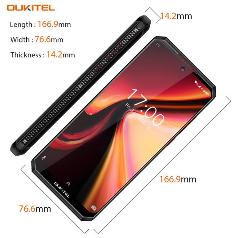 OUKITEL K13 Pro Android 9.0 Mobile Phone 6.41" 19.5:9 Screen 4G RAM 64G