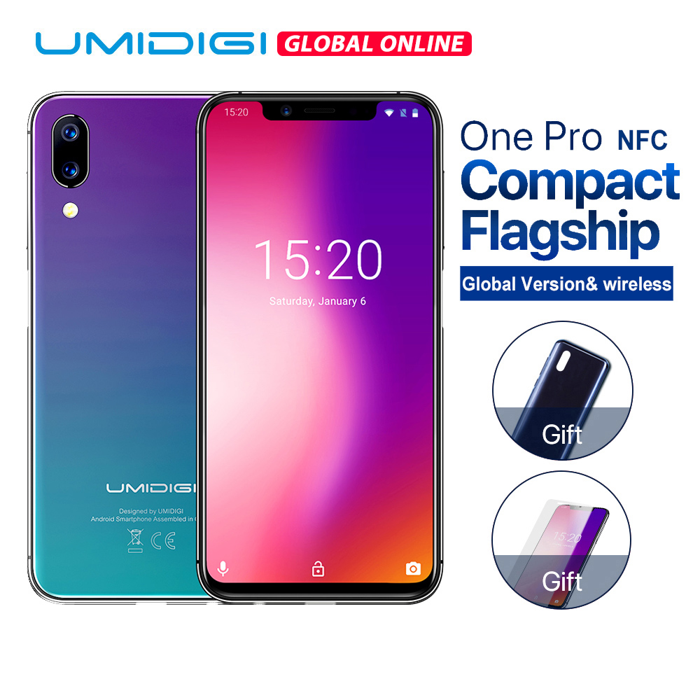 UMIDIGI One Pro Global Version 5.9" 12MP+5MP Dual 4G mobile phone wireless charge 4GB 64GB P23 Octa Core smartphone with NFC Fun
