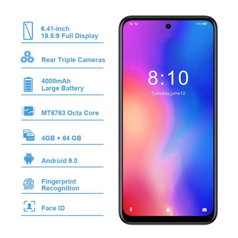 Global version HOMTOM P30 pro Octa Core 4GB 64GB Smartphone