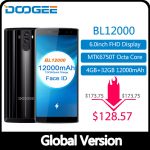 DOOGEE BL12000 Smartphone 12000mAh Fast charge 6.0''18:9 FHD+ MTK6750T Octa Core 4GB RAM 32GB ROM Quad Camera 16.0MP Android 7.1