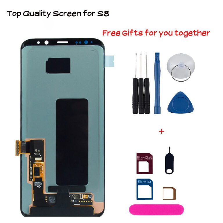 Original Lcd screen For Samsung Galaxy S8 S8 plus G950 G950F G955fd G955F G955 AMOLED screen Replacement display for smartphone Lcd screen For Samsung Galaxy S8 S8 plus G950 G950F G955fd G955F