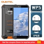 Original OUKITEL WP5 5.5"FHD 18:9 Android 9.0 Mobile Phone MTK6761 Quard Core 5V/2A 8000mAh Battery 4GB RAM 32GB ROM Smartphone