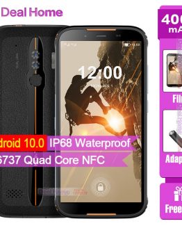 HOMTOM HT80 IP68 Waterproof Smartphone Android 10 5.5inch 18:9 MT6737 Quad Core NFC Wireless charge 4G LTE Mobile phone