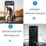 Blackview IP68 Waterproof Rugged Face ID 4400mAh Smartphone 5.5 Inch