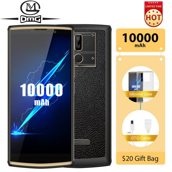 OUKITEL K7 Pro 6.0" 10000mAh android 9.0 4G smartphone MT6763 Octa Core 4GB 64GB fast chargin Fingerprint Face ID mobile phone