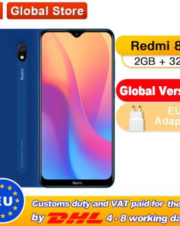 Global Version Xiaomi Redmi 8A 2GB 32GB Mobile Phone Snapdragon 439 Octa Core 6.22” 5000mAh 12MP Camera Smartphone