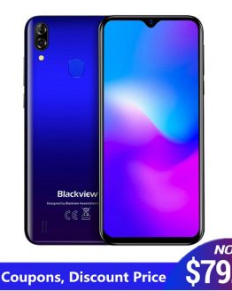 Original Blackview A60 Pro Smartphone 3GB+16GB MT6761V Cellphone Android 9.0 Waterdrop Screen 4080mAh Face ID 4G Mobile Phone