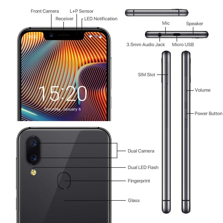 UMIDIGI A3 Pro Android 9.0 Global Band 5.7"19:9 FullScreen smartphone 3GB RAM 32GB ROM Quad core 12MP+5MP Face Unlock Dual 4G 2 UMIDIGI A3 Pro | Unleash the Power of Android