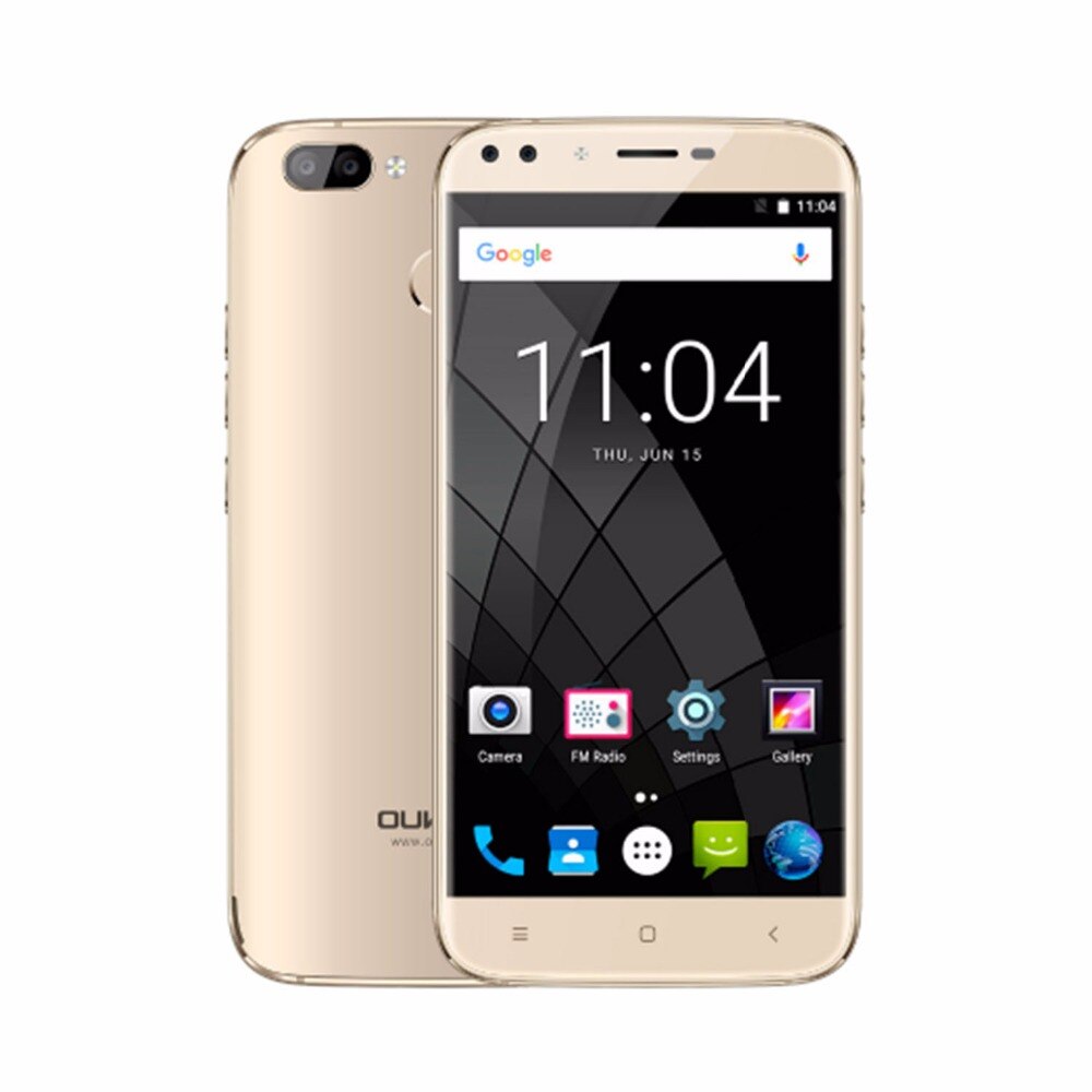 Original Oukitel U22 Smartphone Android 7.0 5.5"Four Camera 8.0MP+5MP 16GB ROM 2700mAh Quad Core MTK6580 Fingerprint Cellphone