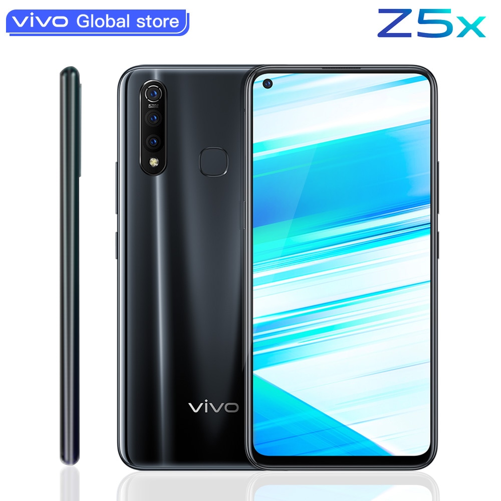 Brand New vivo Z5x Mobile Phone 6.53" Screen 8G 128G Snapdragon710 Octa Core Android 9 5000mAh Big Battery Smartphone