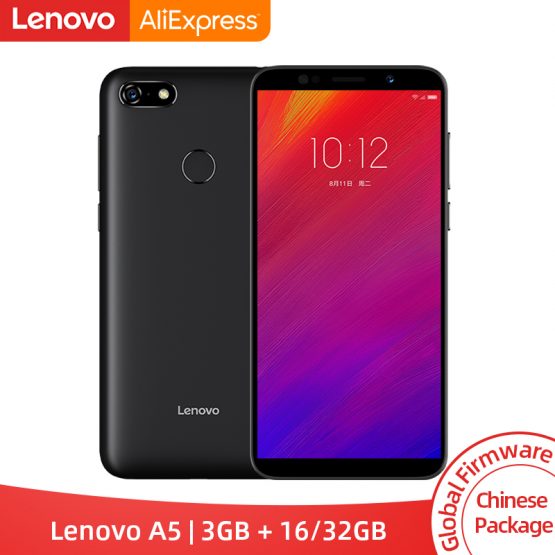 Global rom Lenovo A5 3GB 16GB Smartphone MTK6739 Quad Core 5.45 inch Screen 4G LTE Mobile Phones 4000mAh Face ID Fingerprint