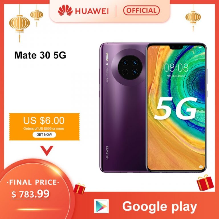Original Huawei Mate 30 5G Version 8GB 128GB 256GB Kirin 990 Smartphone