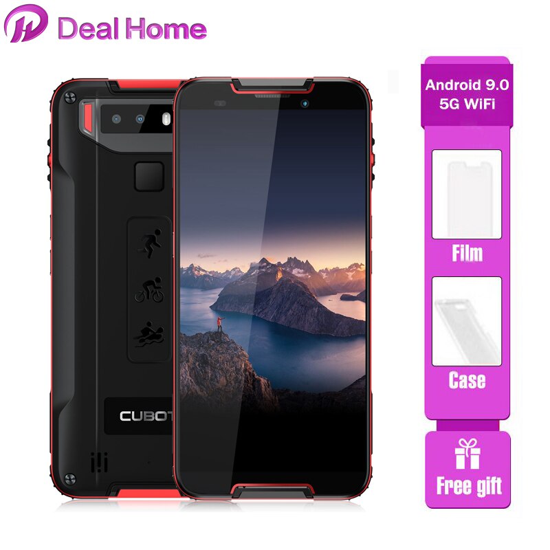 Cubot Quest 5.5" Android 9.0 IP68 Waterproof MT6762 Octa-Core Smartphone 4GB+64GB 4000mAh Dual Rear Camera NFC Mobile Phone
