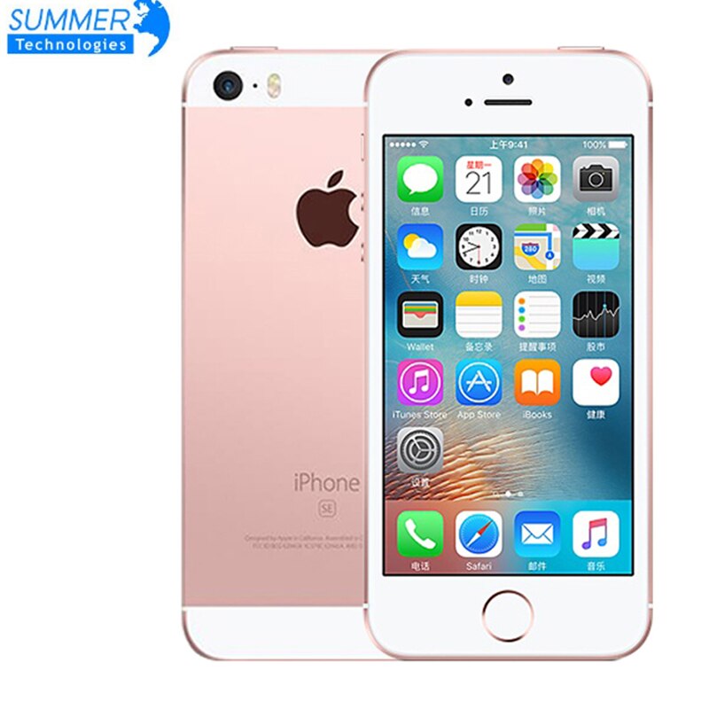 Fingerprint Apple iPhone SE Mobile Phone Original Unlocked Smartphone A9 iOS 9 Dual-core 4G LTE 2GB RAM 16/64GB ROM 4.0''