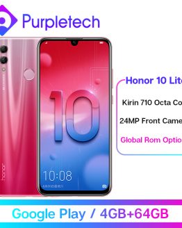 Global ROM Honor 10 Lite Smartphone 4GB /64GB Kirin 710 Octa Core 6.21" 2340X1080P 24MP Front Camera Android 9.0 Cell Phones