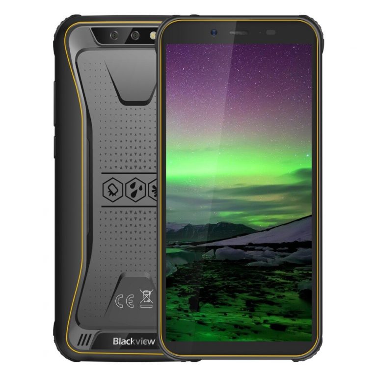 Blackview BV5500 IP68 Waterproof Mobile Phone Dual SIM Rugged Smartphone MTK6580P 2GB+16GB 5.5" 18:9 Screen 4400mAh Android 8.1