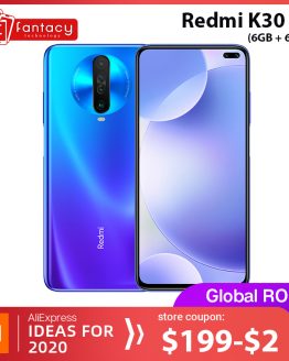 Global Rom Xiaomi Redmi K30 4G Snapdragon 730G 6GB 64GB Smartphone Octa Core 64MP Quad Camera 6.67'' 120HZ Fluid Display 27W