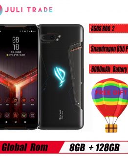 Global ROM ASUS ROG 2 6.59 Inch FHD + 6000mAh Android 9.0 NFC 8GB RAM 128GB ROM Snapdragon 855 Plus 2.96GHz 4G Gaming Smartphone