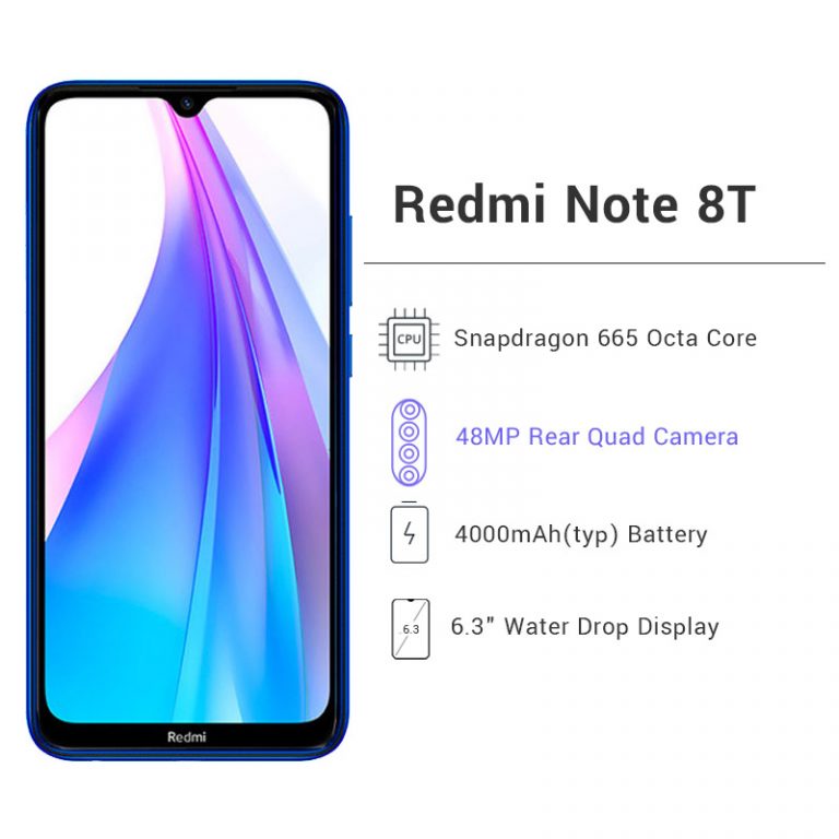 Xiaomi Redmi Note 8T 3GB 32GB Global Version Smartphone Snapdragon