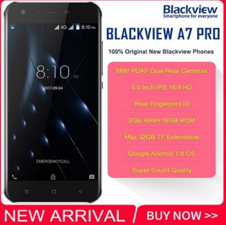 Blackview A7 Pro 4G LTE MTK6737 Quad Core 2GB RAM 16GB