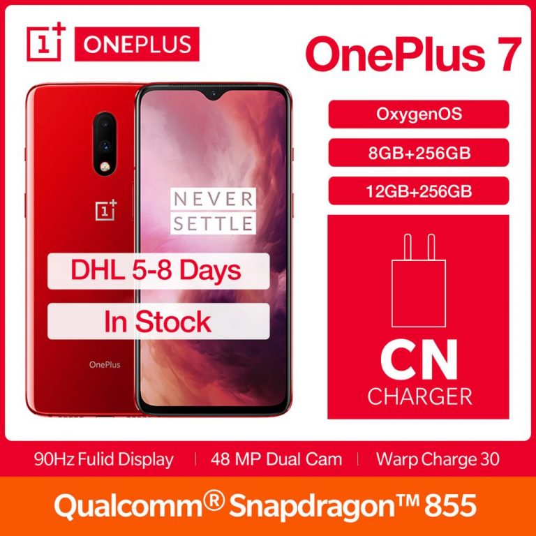 In Stock Global Rom Oneplus 7 Smartphone Snapdragon 855 6.41" 48MP Mobile Phone Screen Unlock