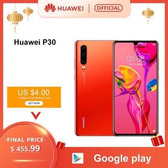 Original Huawei P30 6GB 8GB 128GB Kirin 980 Smartphone 30x Digital Zoom Quad Camera 6.1'' Full Screen OLED NFC 3650mAh