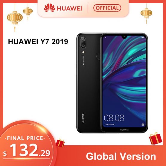 HUAWEI Y7 2019 Global Version Smartphone Android 3GB 32GB 4000mAh 6.26 Inch Face ID Unlock Dual AI Camera Snapdragon 450