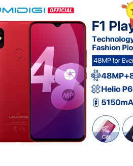 UMIDIGI F1 Play Android 9.0 48MP Super Cameras 5150mAh 6GB RAM 64GB ROM 6.3"FHD+ Helio P60 Global Version Smartphone Dual 4G 18W