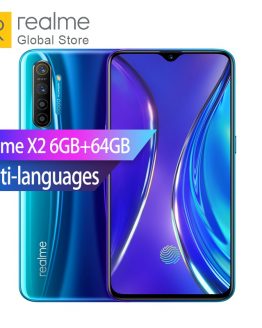 Realme X2 6GB RAM 64GB ROM Snapdragon 730G Octa Core 6.4" 64MP Rear Camera Full Screen Smartphone 30W VOOC Fast Charger 4000mAh