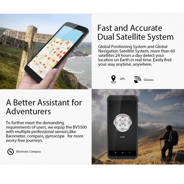 Blackview BV5500 IP68 Waterproof Mobile Phone 2GB+16GB 5.5" 18:9 Screen
