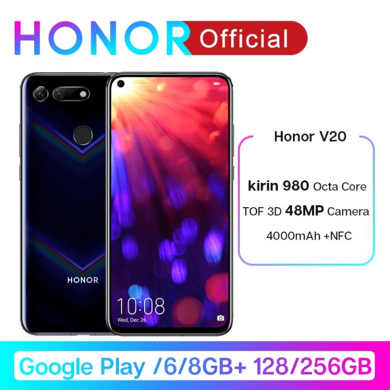 Google Play Honor V20 View 20 Smartphone Android 9.0 kirin 980 Octa Core