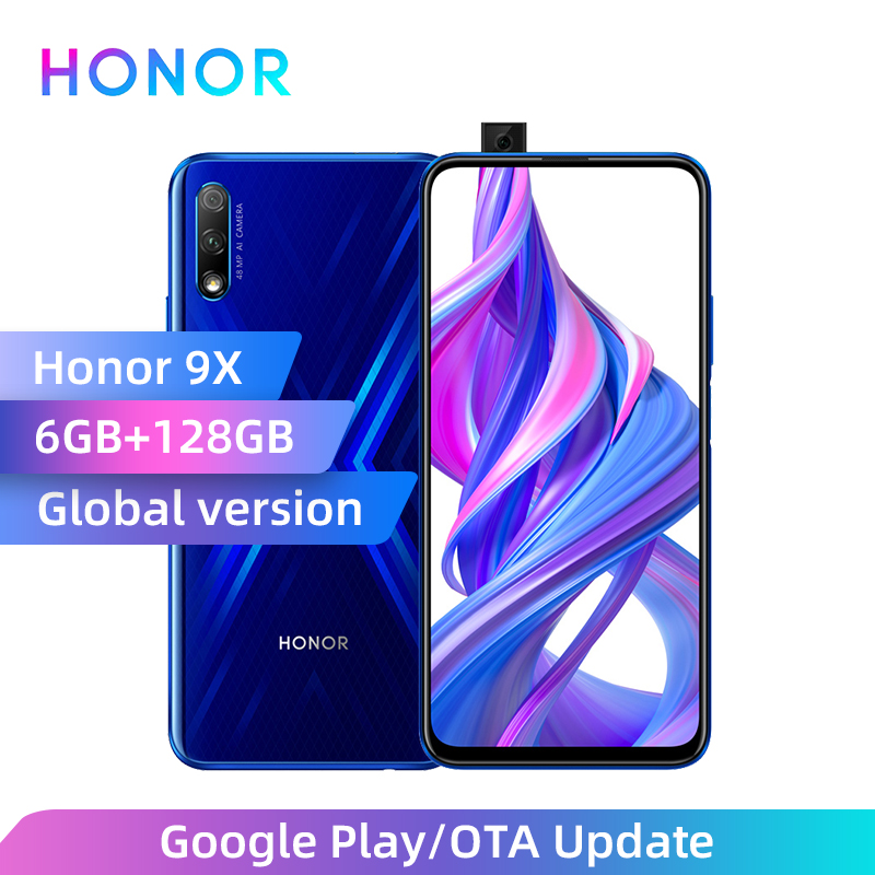 Global version Honor 9X 6GB RAM 128GB ROM Kirin 710F Octa Core Smartphone 6.59" 48MP Rear Camera Mobile Phone Android 9 4000mAh