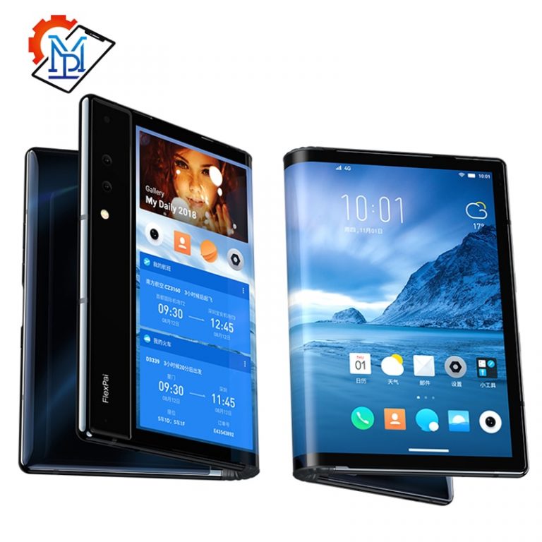 Original Royole FlexPai Cell Phone 7.8" Flexible AMOLED Screen 6/8G RAM 128/256G ROM Snapdragon 855 Octa-Core 3970mAh Smartphone