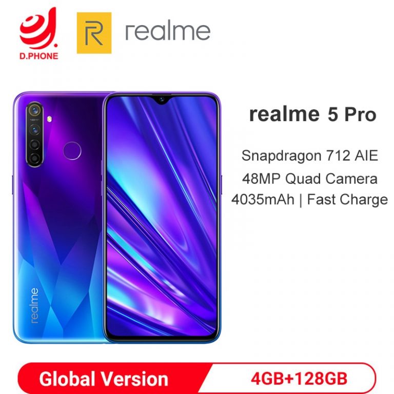 realme 5 Pro Global Version 4GB 128GB Snapdragon 712 Octa-Core Smartphone