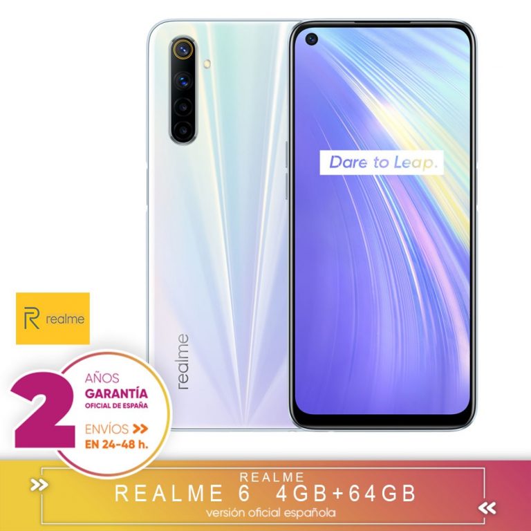 [Official Spanish Version Warranty] Realme 6 4 + 64 gb, 6 + 128 gb