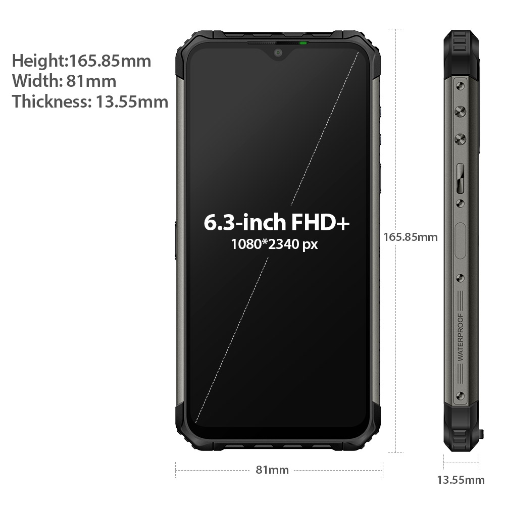 Ulefone Armor 7E Smartphone 4GB+128GB Rugged Mobile Phone Waterproof IP68 Global Version Android 9.0 Octa Core NFC wireless