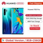 Global Version Huawei P30 Pro Smartphone 50x digital Zoom 8GB 256GB