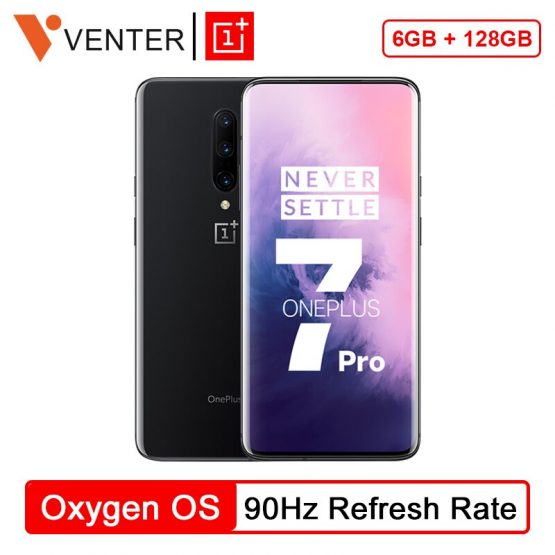 Original OnePlus 7 Pro Snapdragon 855 Octa Core Smartphone 48MP Triple Rear Cams 6.67 Inch 2K+ Fluid AMOLED Screen Unlock UFS3.0