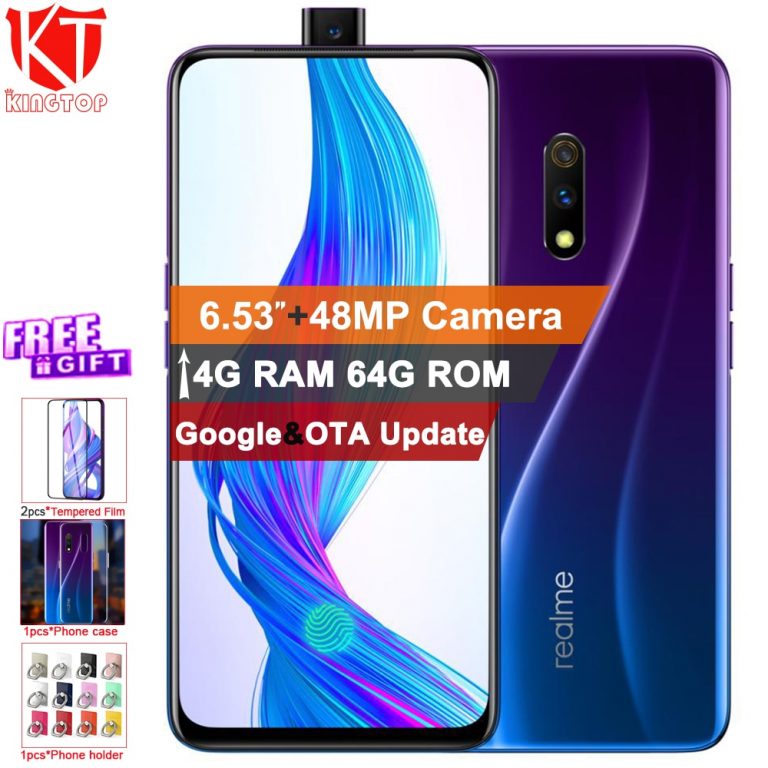 Original Realme X Mobile phone 4G 64G 6.53"AMOLED Screen Android 9 Octa Core