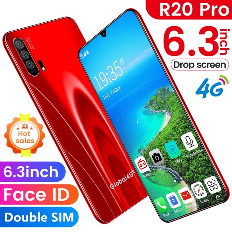 R20 1GB+16GB Smartphone Android 4G Cellphones Global Version 6.3 Inch Dual Sim Unlocked Mobile Phone Water Drop Screen