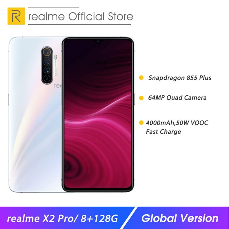 realme X2 Pro 8GB 128GB 6.5'' Moblie Phone Snapdragon 855 Plus 64MP