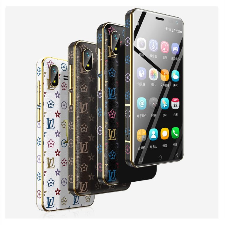 Ulcool U2 Mini Smartphone – Compact Android Phone with Stylish Leather Back