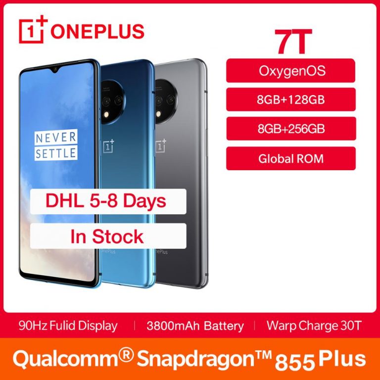New Global ROM OnePlus 7T 7 T 6.55'' AMOLED Display 90Hz 48MP Triple Cam
