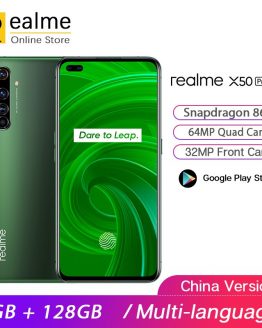 Original Realme X50 Pro 5G Snapdragon 865 Smartphone 8GB 128GB Mobile Phone 6.44'' 90Hz 64MP Android 10.0 65W SuperVOOC