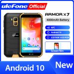 Ulefone Armor X7 5.0-inch Android10 Rugged Waterproof Smartphone Cell Phone 2GB 16GB ip68 Quad-core NFC 4G LTE Mobile Phone