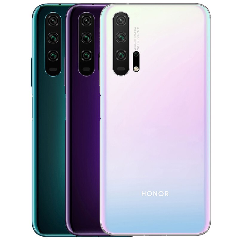 HONOR 20 Pro Google Play Smartphone 6.26''8GB 128GB Kirin 980 Octa Core GPU Turbo3.0 32MP Camera Android 9.0 4000mAh 2340X1080