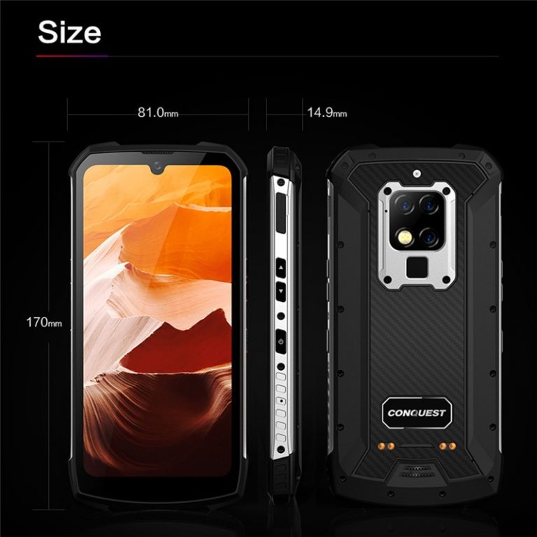 CONQUEST S16 8GB 256GB 48mp shockproof Mobile Phone 6.3" Android